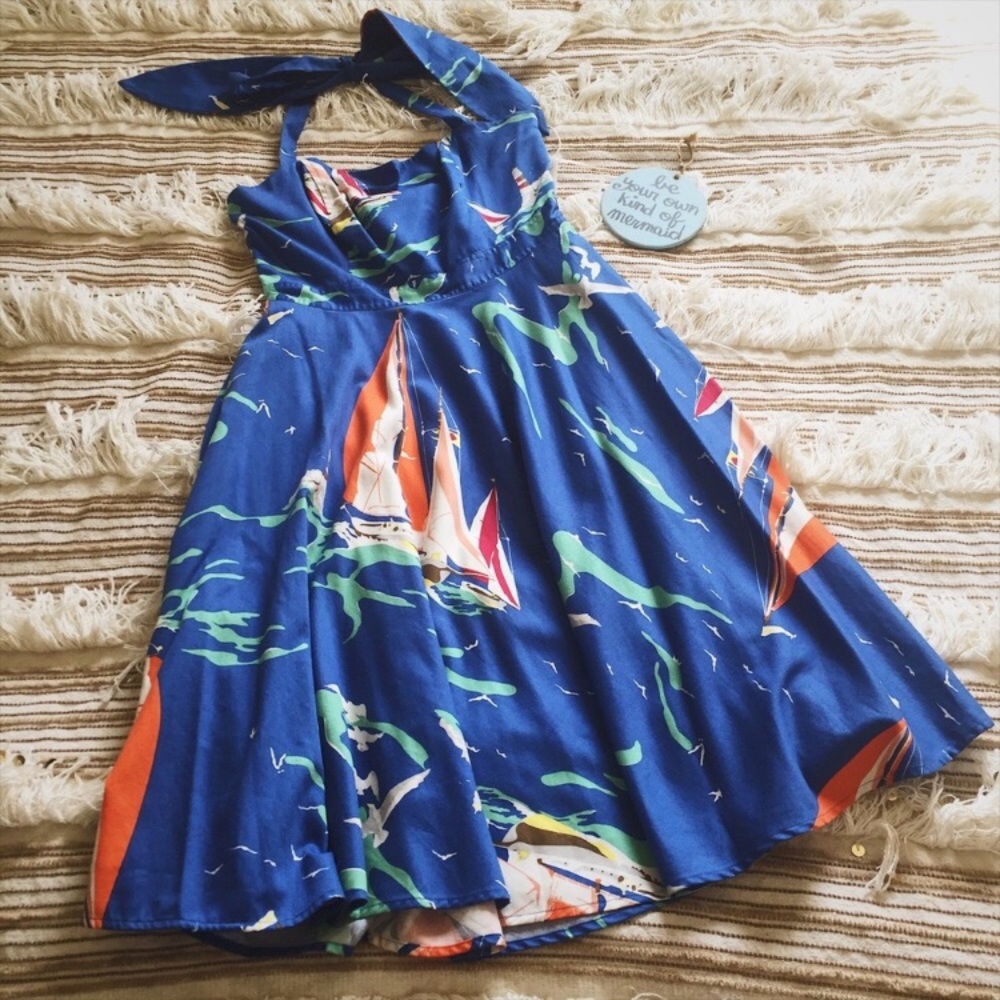 Sailboat Halter Dress